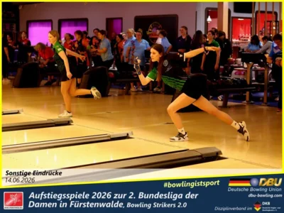 Foto des Albums: Fotoalbum von den Aufstiegsspiele 2026 zur 2. Bundesliga der Damen in Fürstenwalde, Bowling Strikers 2.0