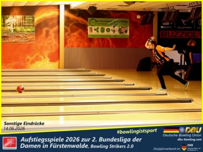Foto des Albums: Fotoalbum von den Aufstiegsspiele 2026 zur 2. Bundesliga der Damen in Fürstenwalde, Bowling Strikers 2.0