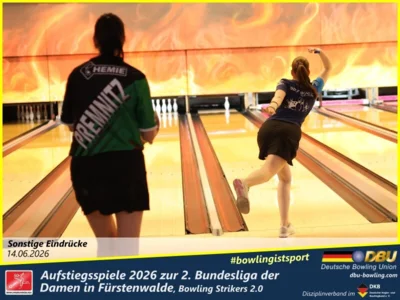 Foto des Albums: Fotoalbum von den Aufstiegsspiele 2026 zur 2. Bundesliga der Damen in Fürstenwalde, Bowling Strikers 2.0