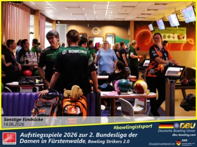 Foto des Albums: Fotoalbum von den Aufstiegsspiele 2026 zur 2. Bundesliga der Damen in Fürstenwalde, Bowling Strikers 2.0