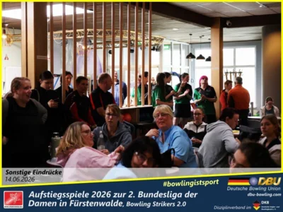 Foto des Albums: Fotoalbum von den Aufstiegsspiele 2026 zur 2. Bundesliga der Damen in Fürstenwalde, Bowling Strikers 2.0