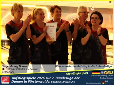 Foto des Albums: Fotoalbum von den Aufstiegsspiele 2026 zur 2. Bundesliga der Damen in Fürstenwalde, Bowling Strikers 2.0