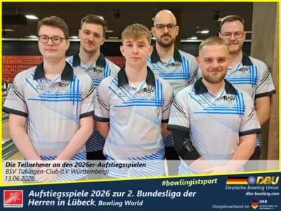 Foto des Albums: Fotoalbum von den Aufstiegsspiele 2026 zur 2. Bundesliga der Herren in Lübeck, Bowling World
