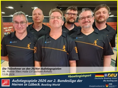 Foto des Albums: Fotoalbum von den Aufstiegsspiele 2026 zur 2. Bundesliga der Herren in Lübeck, Bowling World