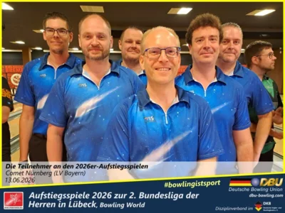 Foto des Albums: Fotoalbum von den Aufstiegsspiele 2026 zur 2. Bundesliga der Herren in Lübeck, Bowling World