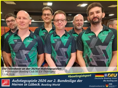 Foto des Albums: Fotoalbum von den Aufstiegsspiele 2026 zur 2. Bundesliga der Herren in Lübeck, Bowling World