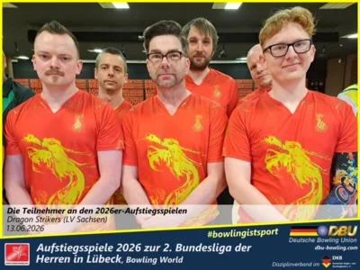 Foto des Albums: Fotoalbum von den Aufstiegsspiele 2026 zur 2. Bundesliga der Herren in Lübeck, Bowling World