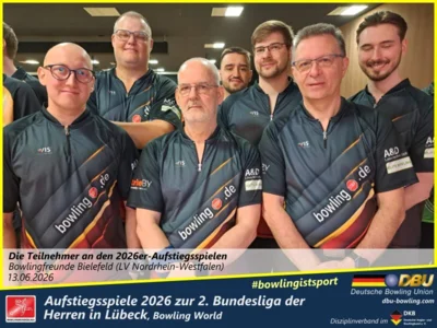 Foto des Albums: Fotoalbum von den Aufstiegsspiele 2026 zur 2. Bundesliga der Herren in Lübeck, Bowling World