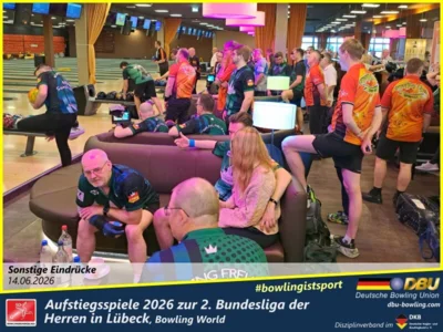 Foto des Albums: Fotoalbum von den Aufstiegsspiele 2026 zur 2. Bundesliga der Herren in Lübeck, Bowling World