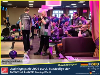 Foto des Albums: Fotoalbum von den Aufstiegsspiele 2026 zur 2. Bundesliga der Herren in Lübeck, Bowling World
