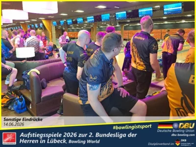 Foto des Albums: Fotoalbum von den Aufstiegsspiele 2026 zur 2. Bundesliga der Herren in Lübeck, Bowling World