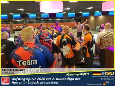 Foto des Albums: Fotoalbum von den Aufstiegsspiele 2026 zur 2. Bundesliga der Herren in Lübeck, Bowling World