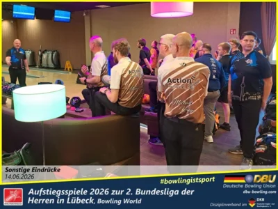 Foto des Albums: Fotoalbum von den Aufstiegsspiele 2026 zur 2. Bundesliga der Herren in Lübeck, Bowling World