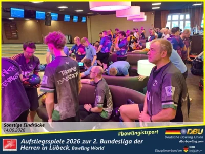 Foto des Albums: Fotoalbum von den Aufstiegsspiele 2026 zur 2. Bundesliga der Herren in Lübeck, Bowling World