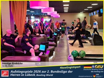 Foto des Albums: Fotoalbum von den Aufstiegsspiele 2026 zur 2. Bundesliga der Herren in Lübeck, Bowling World
