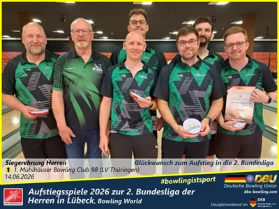 Foto des Albums: Fotoalbum von den Aufstiegsspiele 2026 zur 2. Bundesliga der Herren in Lübeck, Bowling World