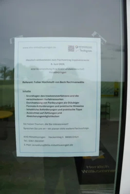 Foto des Albums: Fachvortrag Insolvenzrecht