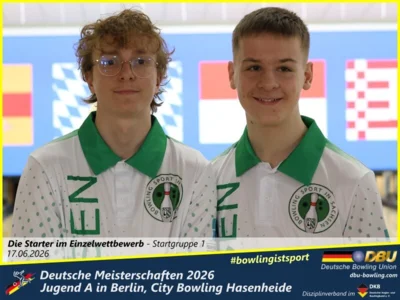 Foto des Albums: Fotoalbum 1: Deutsche Meisterschaften 2026 der Jugend A (U18) in Berlin, City Bowling Hasenheide