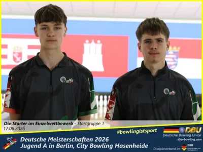 Foto des Albums: Fotoalbum 1: Deutsche Meisterschaften 2026 der Jugend A (U18) in Berlin, City Bowling Hasenheide