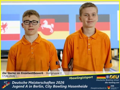 Foto des Albums: Fotoalbum 1: Deutsche Meisterschaften 2026 der Jugend A (U18) in Berlin, City Bowling Hasenheide