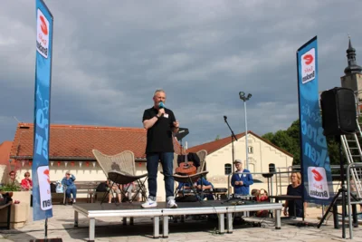 Matthias Jettschat f&uuml;hrte durch den Nachmittag.  (Bild vergr&ouml;&szlig;ern)