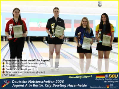 Foto des Albums: Fotoalbum 4: Deutsche Meisterschaften 2026 der Jugend A (U18) in Berlin, City Bowling Hasenheide