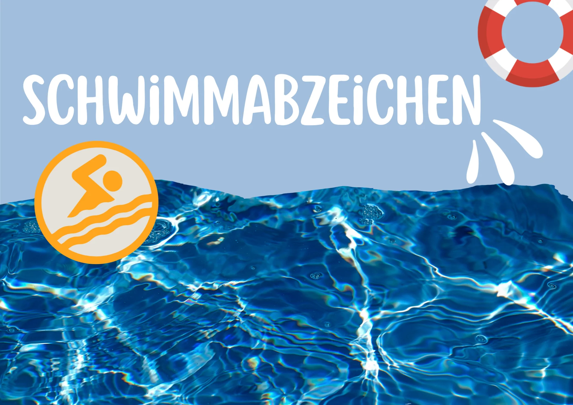 Bild: Schwimmabzeichen im Waldschwimmbad Zorge