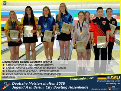 Foto des Albums: Fotoalbum 6: Deutsche Meisterschaften 2026 der Jugend A (U18) in Berlin, City Bowling Hasenheide