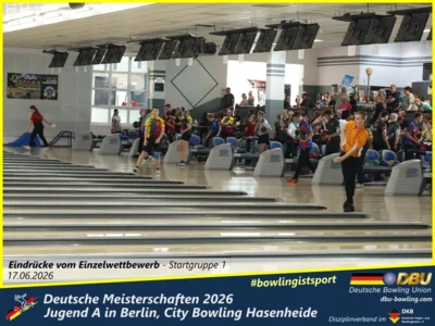 Foto des Albums: Fotoalbum 3: Deutsche Meisterschaften 2026 der Jugend A (U18) in Berlin, City Bowling Hasenheide