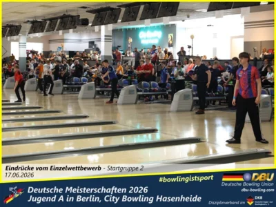 Foto des Albums: Fotoalbum 3: Deutsche Meisterschaften 2026 der Jugend A (U18) in Berlin, City Bowling Hasenheide