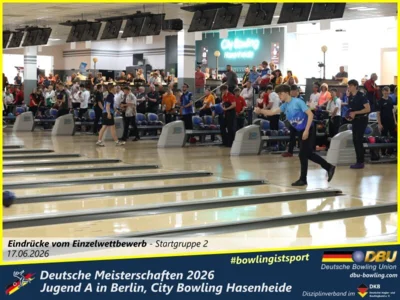 Foto des Albums: Fotoalbum 3: Deutsche Meisterschaften 2026 der Jugend A (U18) in Berlin, City Bowling Hasenheide