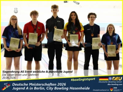 Foto des Albums: Fotoalbum 11: Deutsche Meisterschaften 2026 der Jugend A (U18) in Berlin, City Bowling Hasenheide