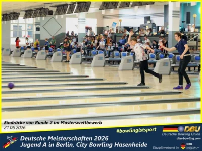 Foto des Albums: Fotoalbum 12: Deutsche Meisterschaften 2026 der Jugend A (U18) in Berlin, City Bowling Hasenheide