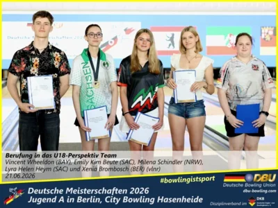 Foto des Albums: Fotoalbum 12: Deutsche Meisterschaften 2026 der Jugend A (U18) in Berlin, City Bowling Hasenheide