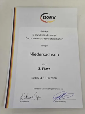 Foto des Albums: Dart Bundesländerwettkampf in Bielefeld am 13.06.2026