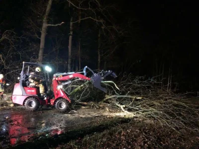 Foto des Albums: 09.02.2020  Hilfeleistung Unwetter- Vorsfelder Str. Velpke - Bäume auf Fahrbahn