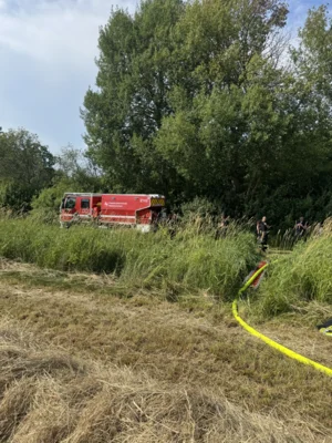Foto des Albums: B2A - Brennt Rundballenpresse + Vegetation