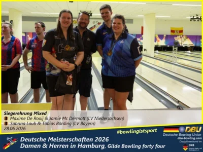 Foto des Albums: Fotoalbum 2: Deutsche Meisterschaften 2026 der Damen & Herren in Hamburg, Gilde Bowling forty four