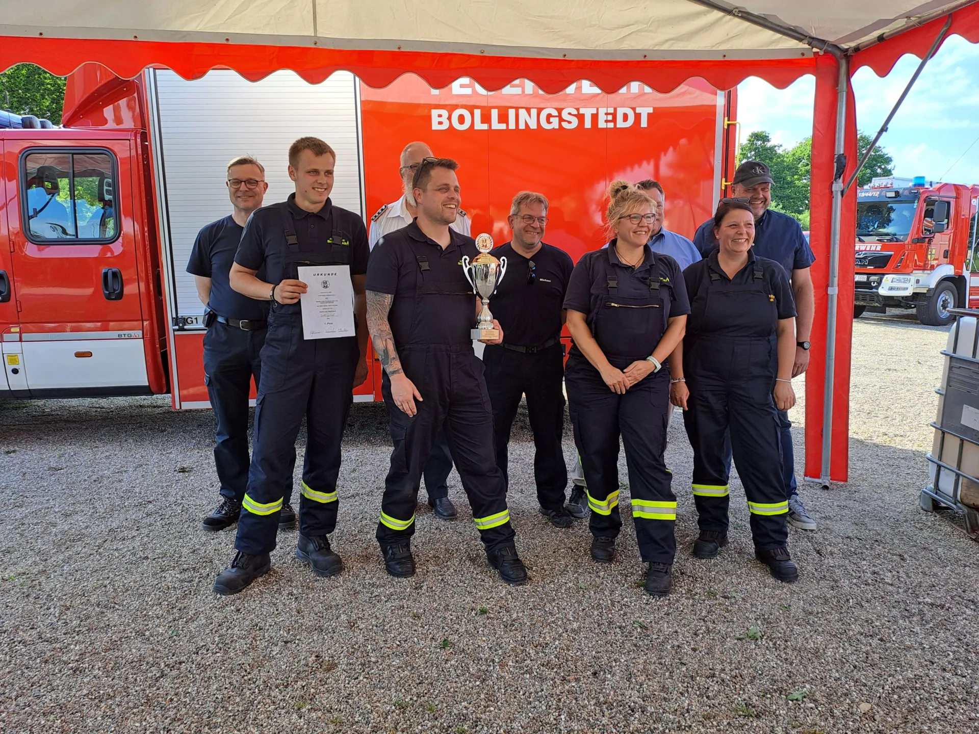 Bild: Die Siegermannschaft aus Bollingstedt