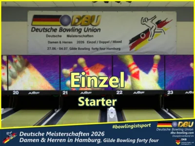 Foto des Albums: Fotoalbum 8: Deutsche Meisterschaften 2026 der Damen & Herren in Hamburg, Gilde Bowling forty four