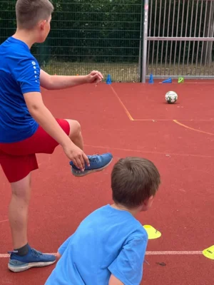 Fu&szlig;ball mit Herrn H&auml;hnlein 