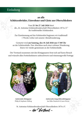 Flyer zum Sch&uuml;tzenfest 2026  (Bild vergr&ouml;&szlig;ern)