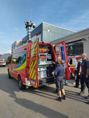 Ankunft in Giengen  (Bild vergr&ouml;&szlig;ern)