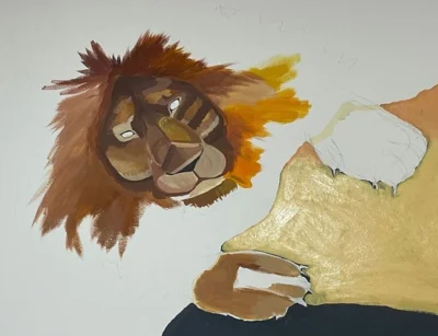 Detail- L&ouml;we  (Bild vergr&ouml;&szlig;ern)