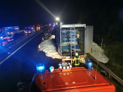 Foto des Albums: Brand LKW, A72 vor Hof/Nord am 08.07.26