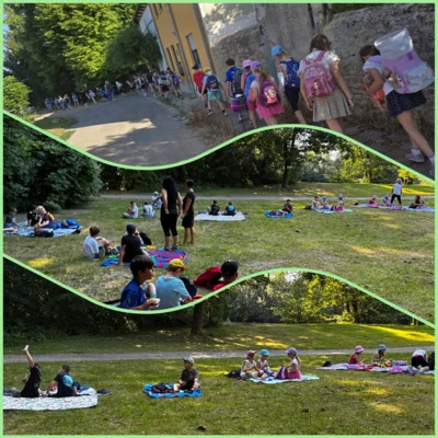 Picknick an den Eisteichen  (Bild vergr&ouml;&szlig;ern)