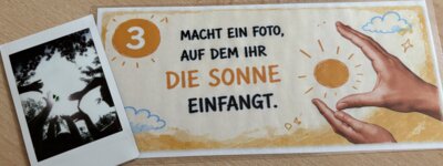 verschiedene Aufgaben zur Footochallenge  (Bild vergr&ouml;&szlig;ern)