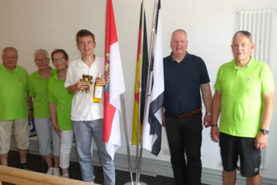 Empfang im Rathaus  (Bild vergr&ouml;&szlig;ern)
