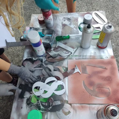 Sprayaktion  (Bild vergr&ouml;&szlig;ern)