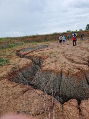 Durch Erosion entstandene Landschaft, Foto: H.B. Hartmann (14.06.2026) 